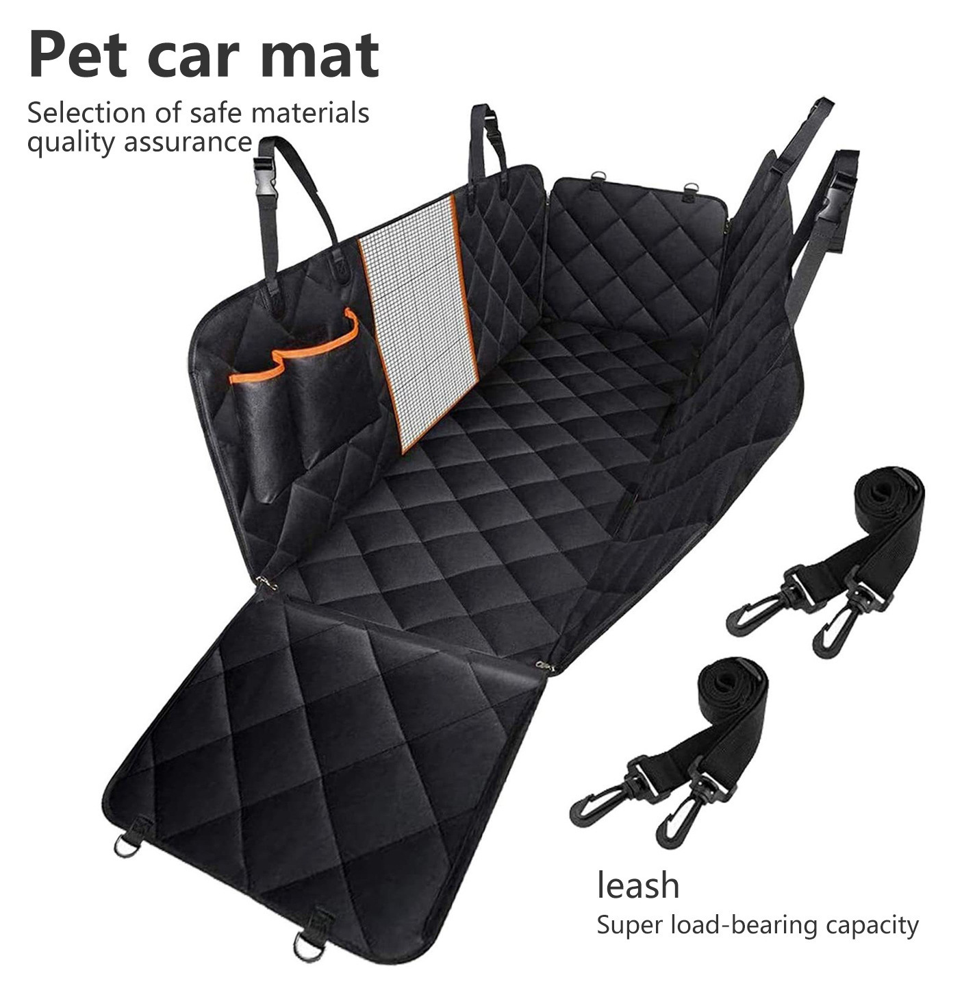 Dog Car Seat Cover Waterproof Pet Carrier Mat Cat Hammock Travel Trunk Car Rear Back Seat for Dog Safety Cushion Pet Transport