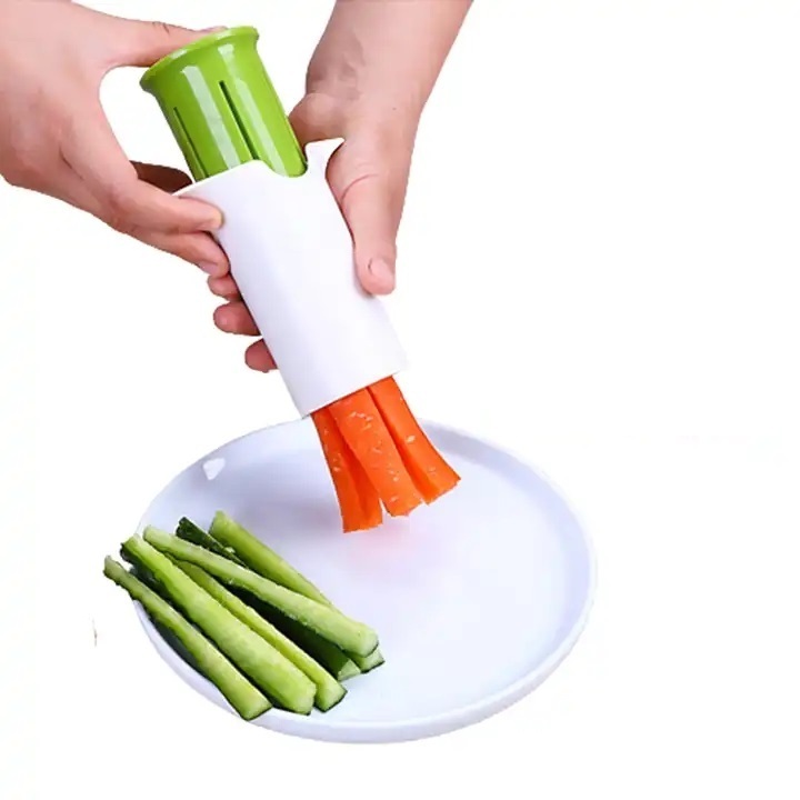 Kitchen Multifunction Cucumber Divider Carrot Strawberry Slicer Splitter Gadget Cutting Cucumber Slicer for WholeSale