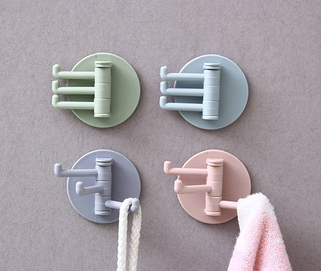 Self Adhesive Kitchen Wall Door Hook Key Holder Rack Towel Hanger Bathroom Rack Hooks Aluminum Multi-Purpose Storage Hooks