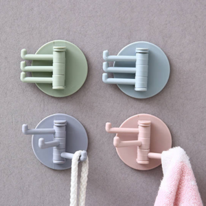 Self Adhesive Kitchen Wall Door Hook Key Holder Rack Towel Hanger Bathroom Rack Hooks Aluminum Multi-Purpose Storage Hooks