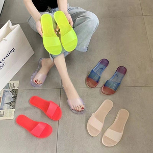 Ladies Shoes and Sandals Bulk Wholesale Shoes Summer Beach Jelly Slides Flat Slippers for Women