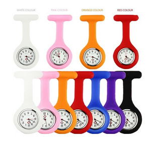 Hot new Silicone Nurse Medical Watch Pocket Watches Doctor Christmas Gifts Colorful Fob Tunic Watch