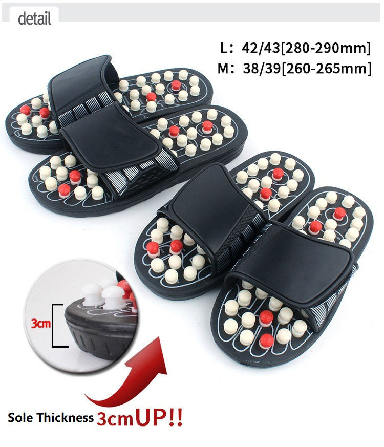 Acupressure Slippers Foot Therapy Massage Slippers Acupuncture Points Non-Slip Reflexology Sandals