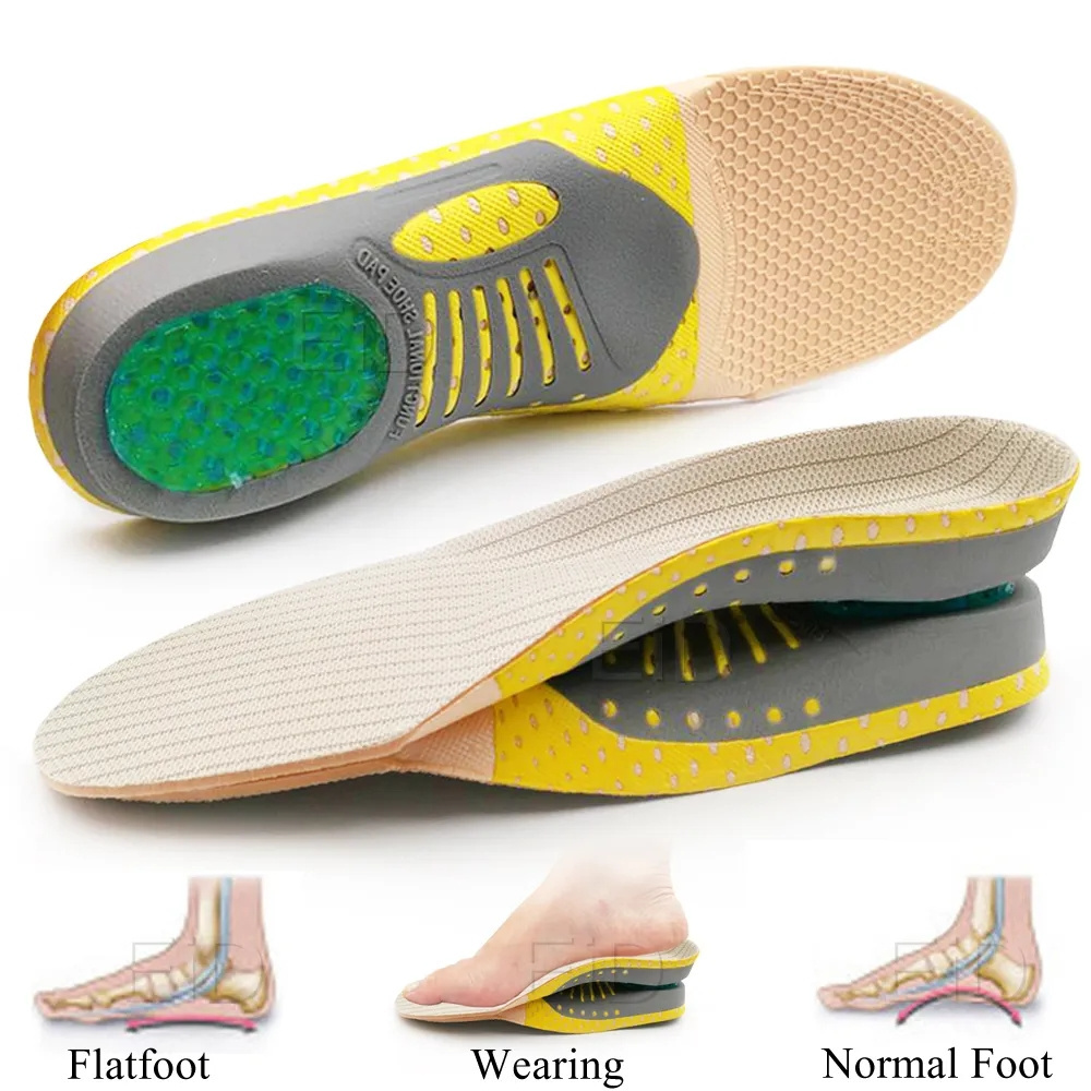 Orthopedic Insoles Orthotics Flat Foot Health Sole Pad For Shoes Insert Arch Support Pad For Plantar fasciitis Feet Care Insoles