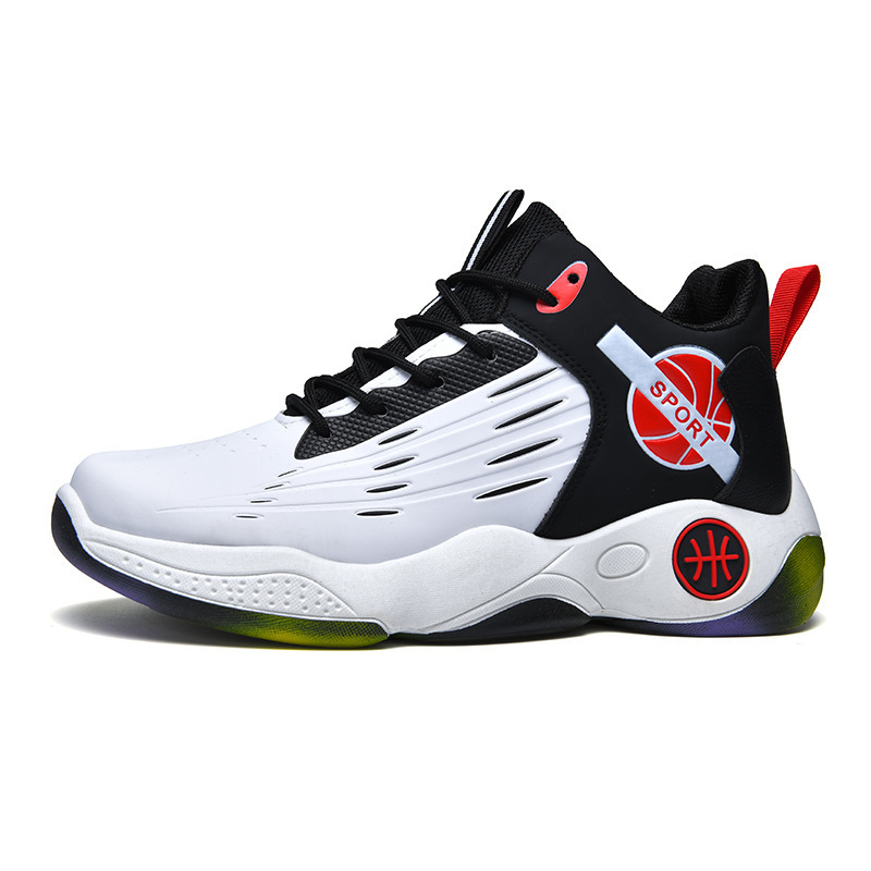 New Arrival  Breathable Men's sport Shoes Zapatos Sneakers Anti-skid High-top Men Basketball Shoes