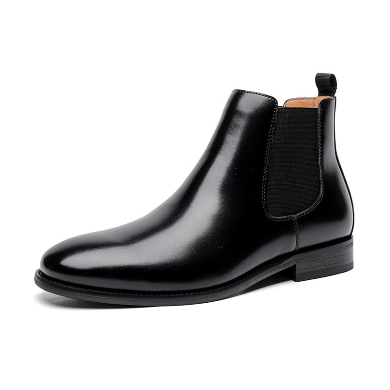 AMPLE New Arrival Men Dress Boots Fashion Leather shoes winter chelsea Boots for men