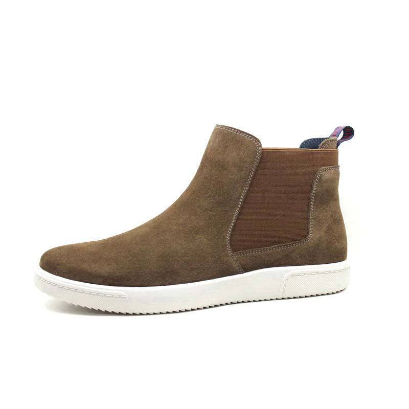 boots leather men fashion chelsea boots men leather suede winter boots