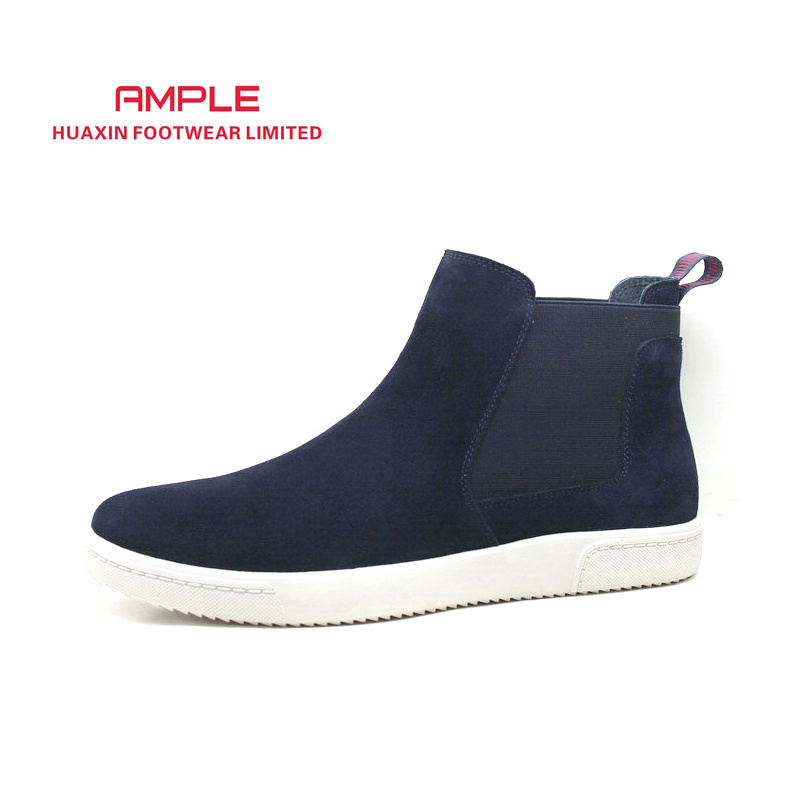 boots leather men fashion chelsea boots men leather suede winter boots