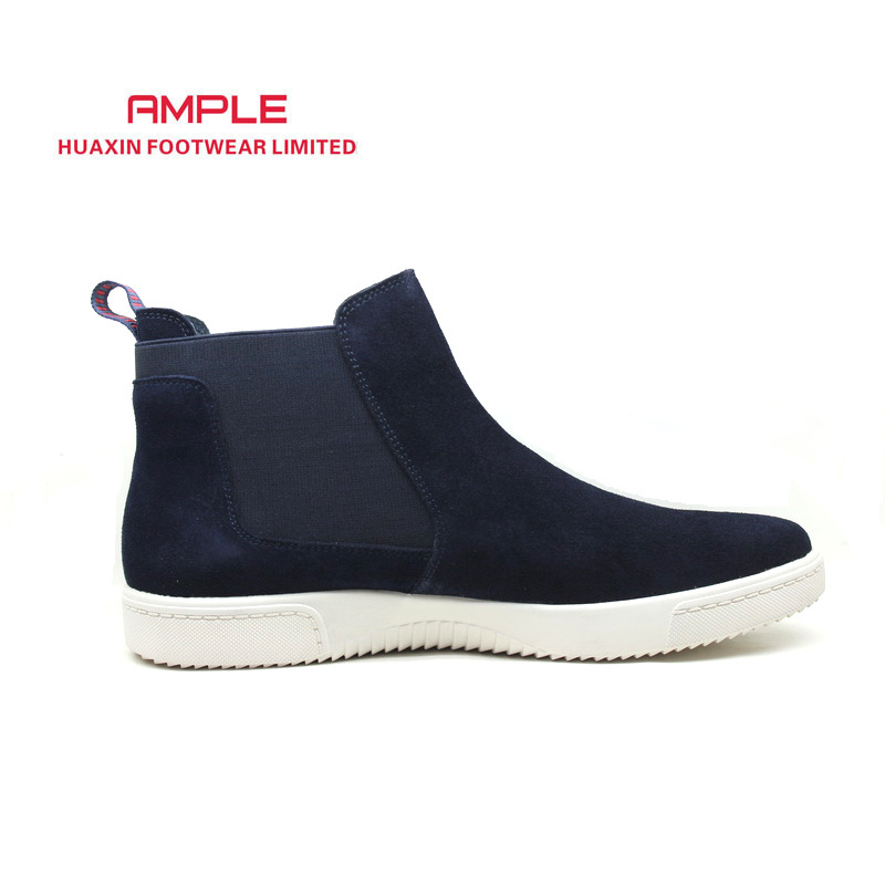 boots leather men fashion chelsea boots men leather suede winter boots