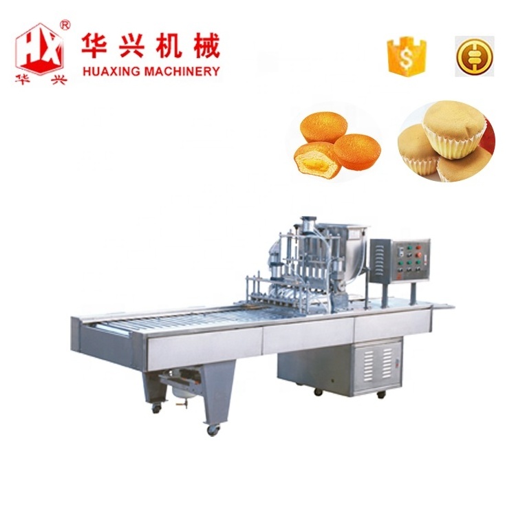 New Design automatic bread production line industrial custard cake production line machine cup cake making machine