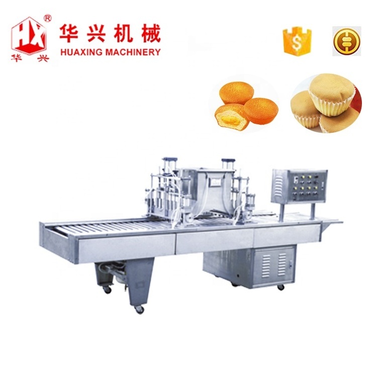 New Design automatic bread production line industrial custard cake production line machine cup cake making machine