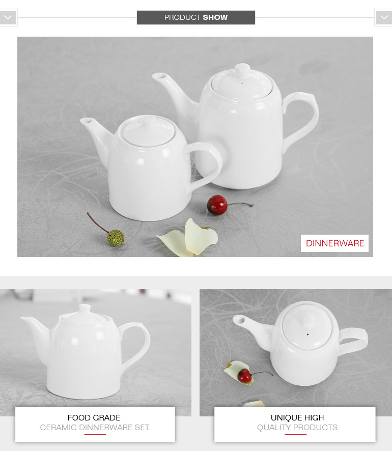 2020 newest design ceramic porcelain coffee tea pot with different size