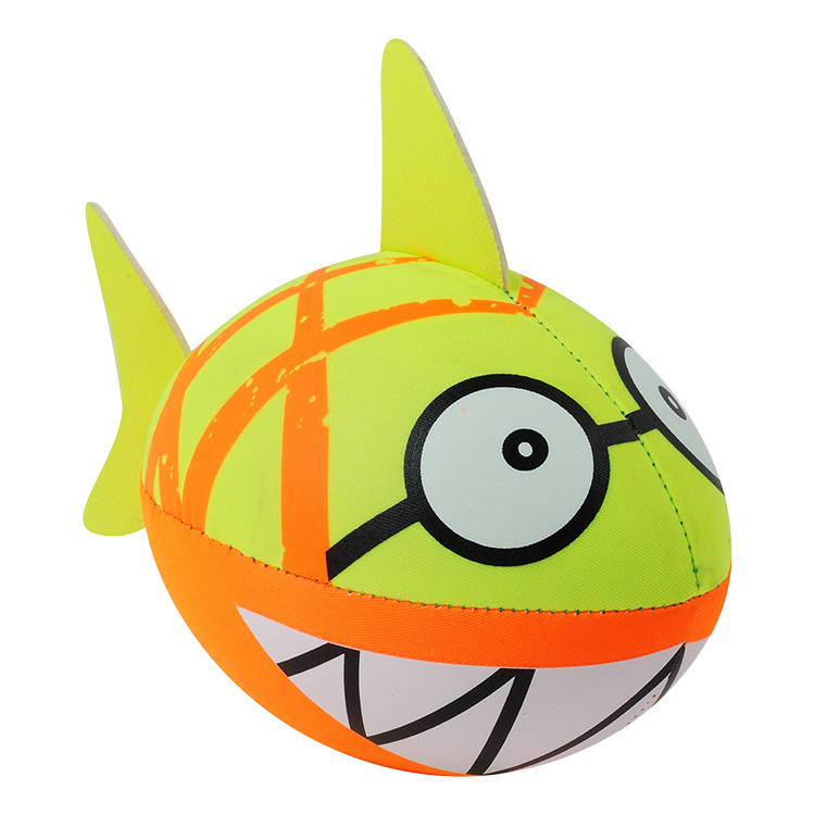 Custom Neoprene Cute Swim Fish Shark Inflatable Water Swimming Pool Toy Float Ball For Kid