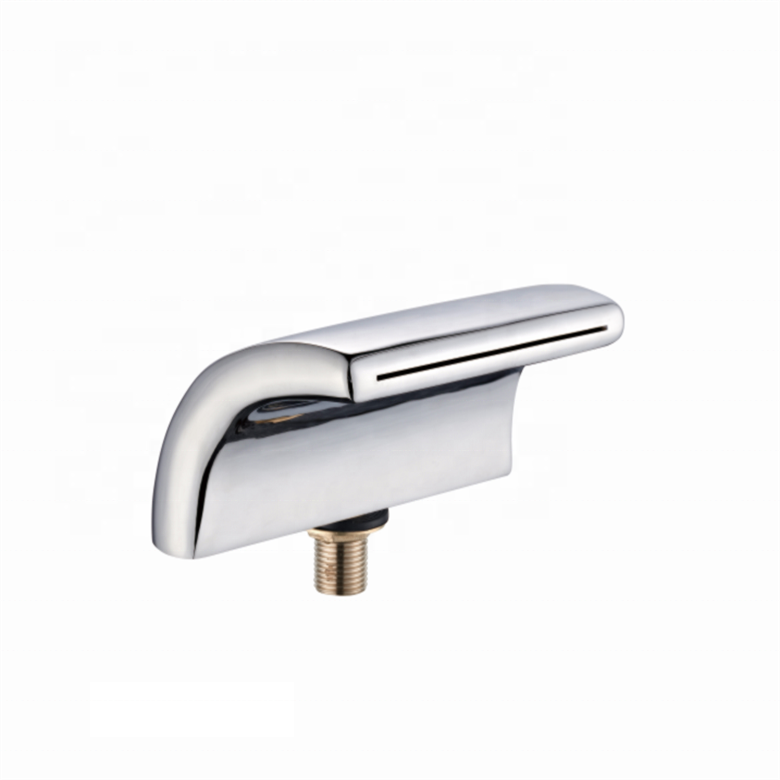 Hot Sale waterfall Spout hot cold mixer freestanding bathtub faucet