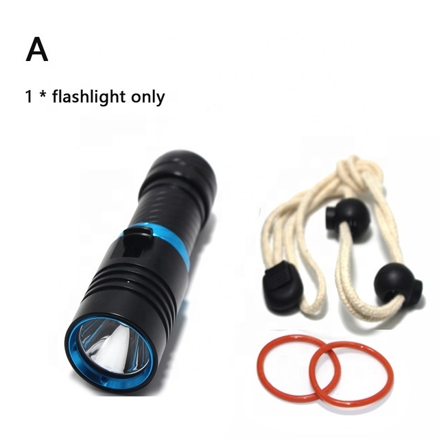 Hxj DX1 IP68 XM-L2 12w Professional Diving Flashlight 100M Deep Diver Torch High power Submersible Flashlight Outdoor Torch Led