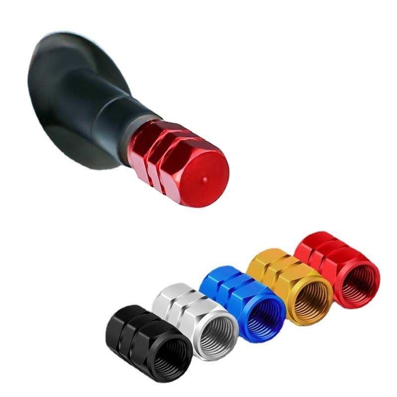 Automobile tire dust valve nozzle aluminum alloy nozzle cover