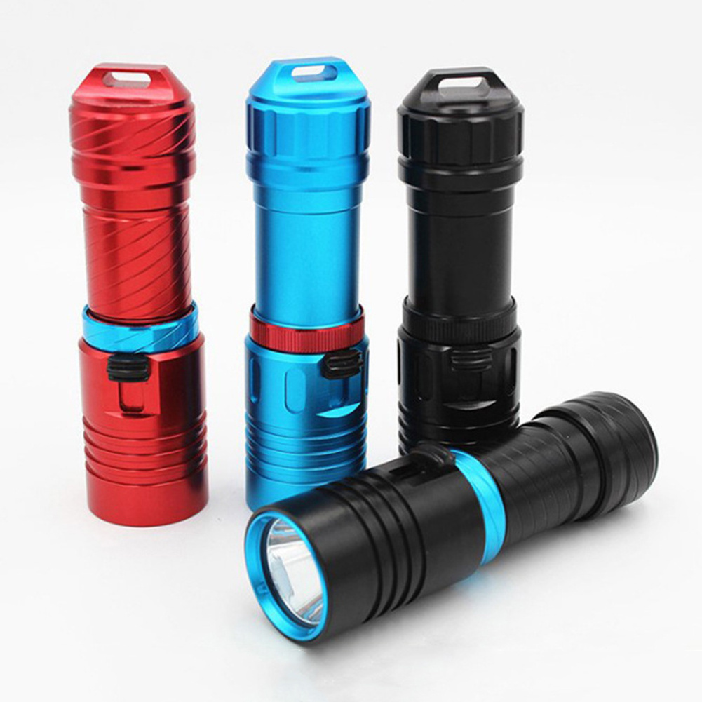 Factory Direct Underwater Strong Light 1000lm T6 Rechargeable 26650 Distant Spotlight Diving Flashlight