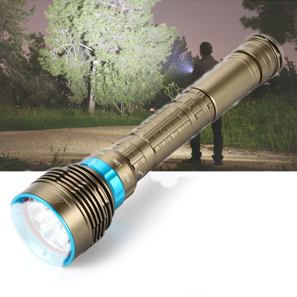 20000 lumens diving lantern xm-l2 LED diving flashlight,torches 2000 lumens diving Lights