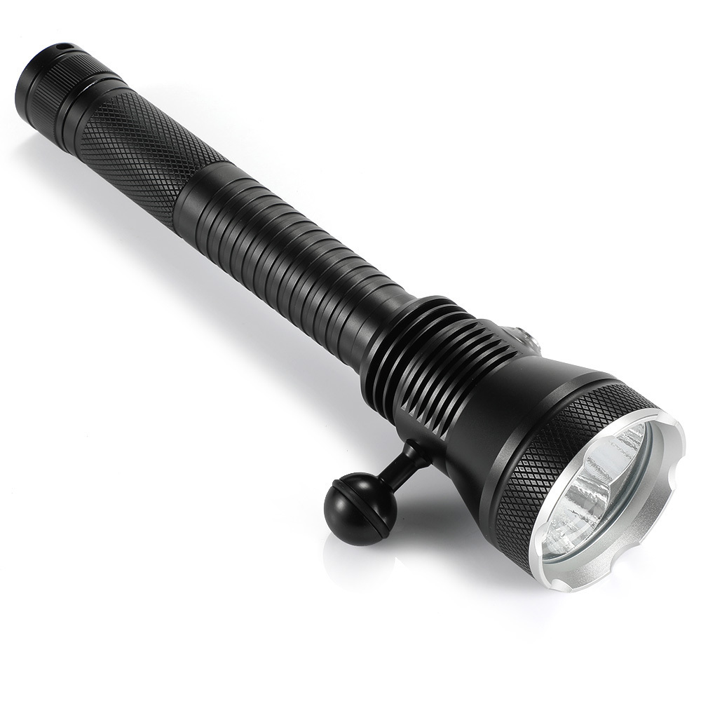 New LED Diving Flashlight 3xXHP70.2 White/yellow Light Submersible Underwater 200M Waterproof Diving Tactical Lamp