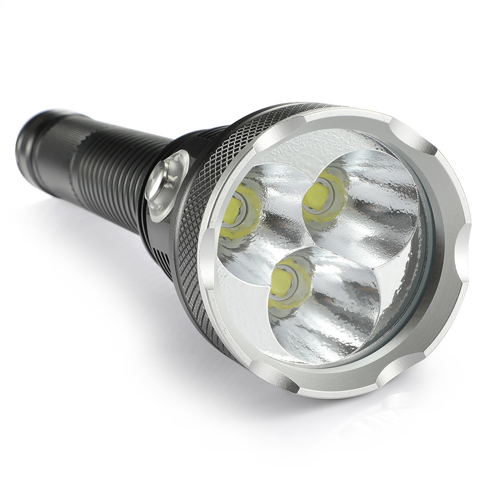 New LED Diving Flashlight 3xXHP70.2 White/yellow Light Submersible Underwater 200M Waterproof Diving Tactical Lamp