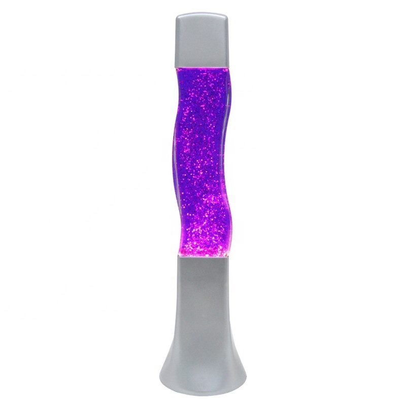 Factory price new design desktop cheap bubble moving rising glass metal little night rocket lights lava lamp