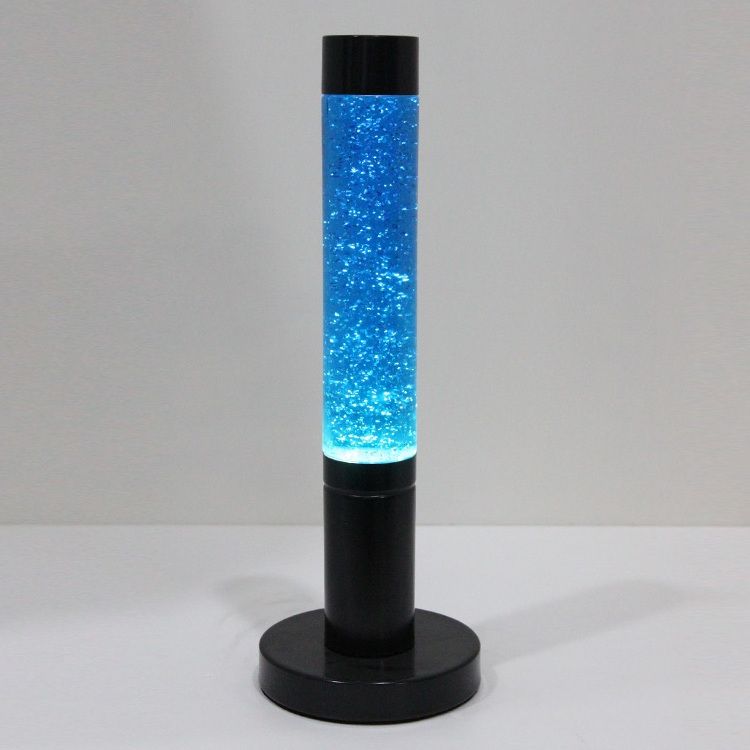 Himalayan custom blue black base groovy easy install night light glitter tube cell small bubble magma lava lamp