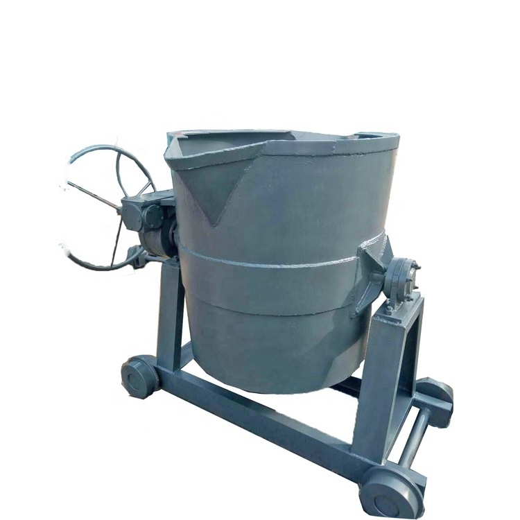 CE Approved Foundry Ladle For Iron Casting / 200kg foundry ladle