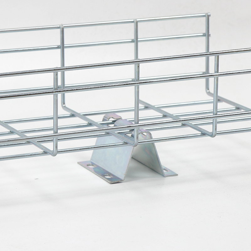 400X100 galvanized cable tray open network wire cable tray strong current stainless steel wire mesh