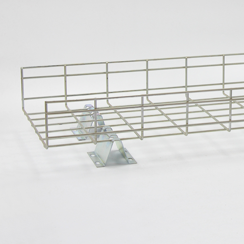 400X100 galvanized cable tray open network wire cable tray strong current stainless steel wire mesh