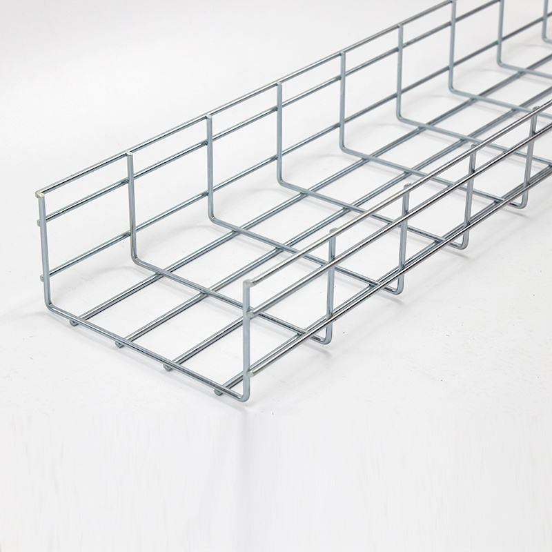 400X100 galvanized cable tray open network wire cable tray strong current stainless steel wire mesh