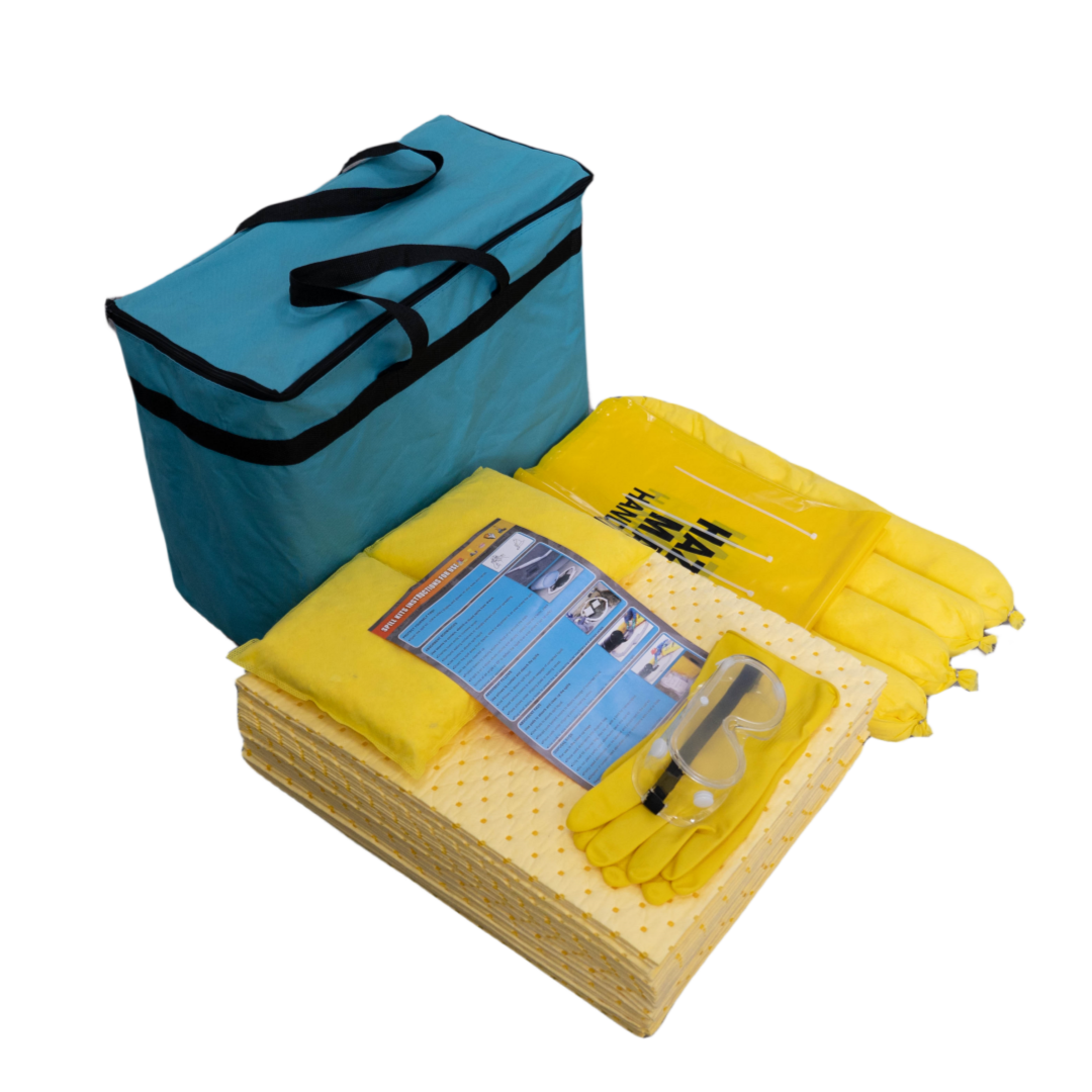 Portable Chemical Series Environmental Spill Containment Kit Bag For Truck Parts