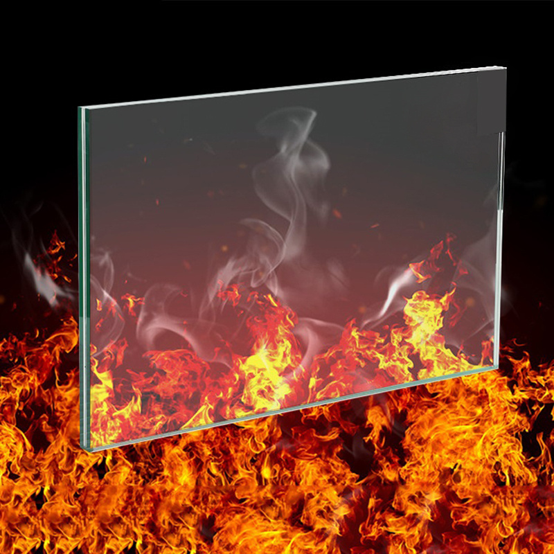 Factory Wholesale Heat Resist Ceramic  Fireproof Glass  for  fireplaces