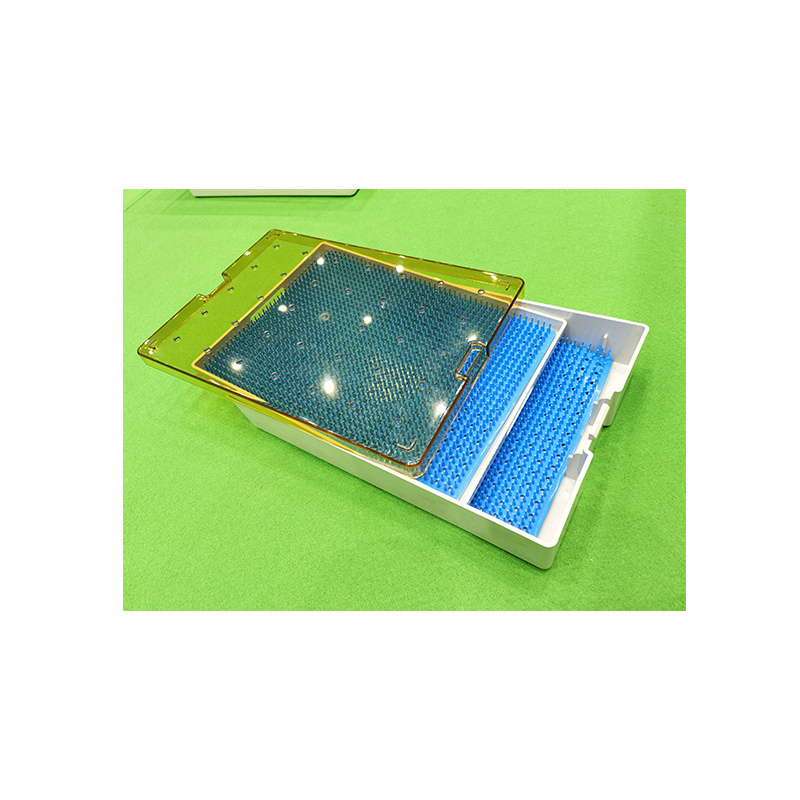 Hot sale Plastic PPSU Double Layers Delicate Instrument Sterilization Tray With With Silicon Mat