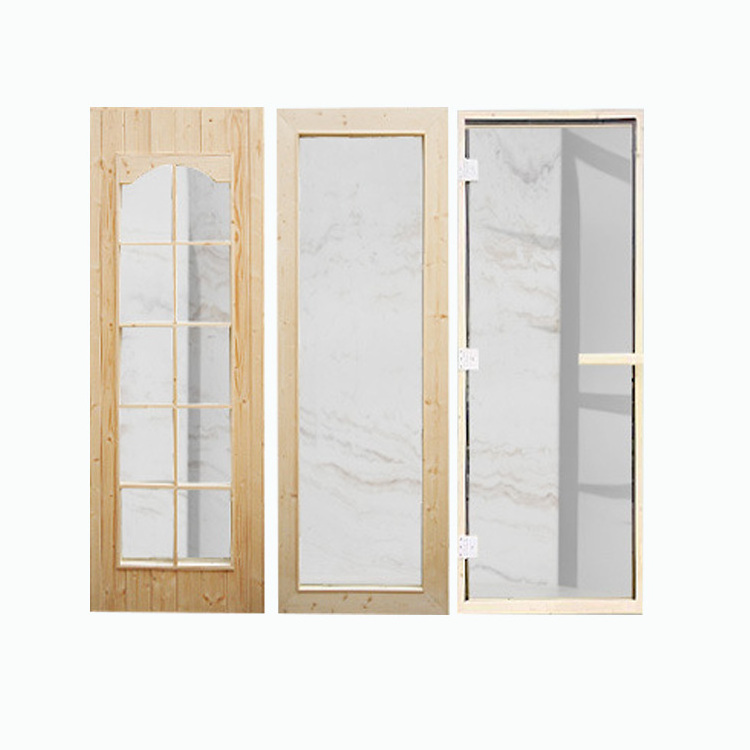 Sauna room  solid wood sauna door various styles accessories accessories tempered glass door