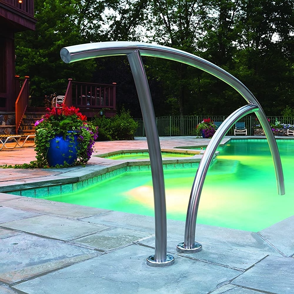 Hot selling swimming pool equipment removable stainless steel swimming pool handrails