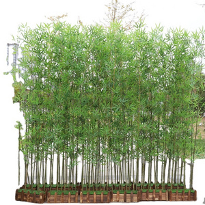 Foundry Synthetic  Pvc bamboo poles artificial bamboo plants tree with artificial bamboo leaves