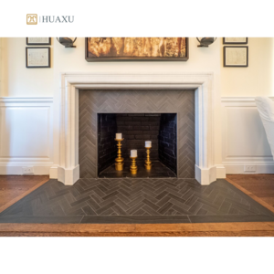 Huaxu Luxurious Natural Marble Stone Surround Mantel Hand Carved Carrara White Marble Fireplace