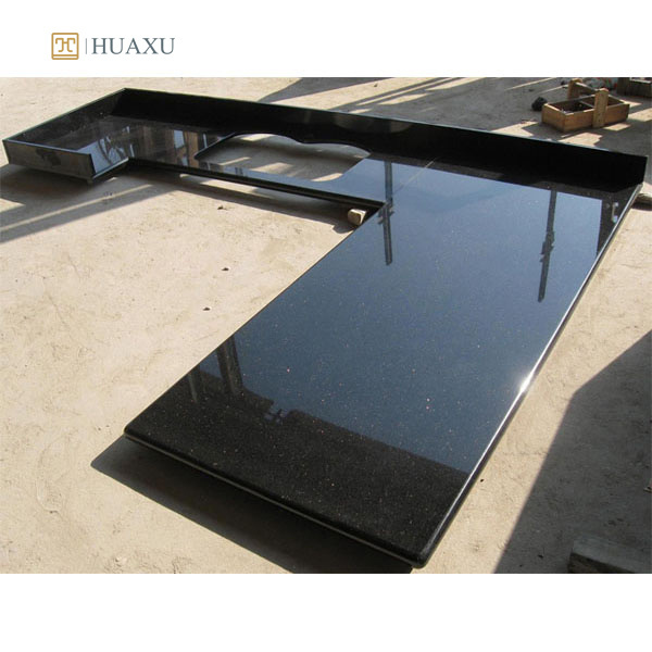 Huaxu Factory Wholesale Cheap Price Galaxy Absolute Black Granite Countertop