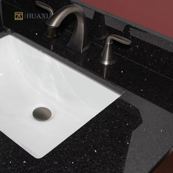 Huaxu Factory Wholesale Cheap Price Galaxy Absolute Black Granite Countertop