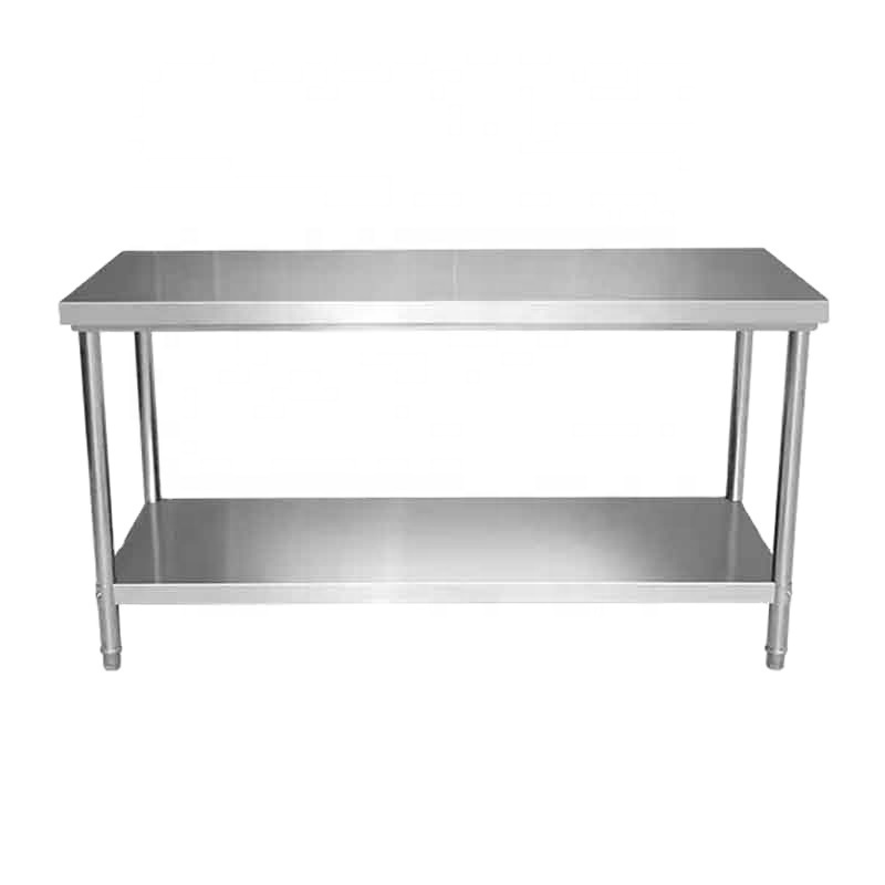 Heavy Duty Food Prepare Work Table Stainless Steel Commercial Worktable Kitchen Bench For Restaurant Kitchen Factory