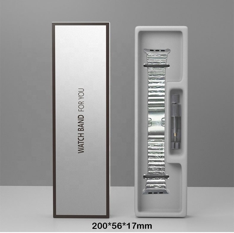 2023 Luxury Gift Box For Smart Wrist Watch Strap Paper Custom Retailer Packing Box for Apple Watch Band Strap