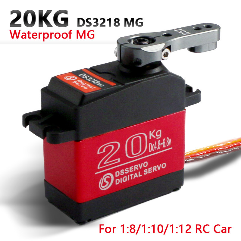 1 X Waterproof servo 20KG 25KG 30 KG and high speed metal gear digital servo baja servo for 1/8 1/10 Scale RC Cars