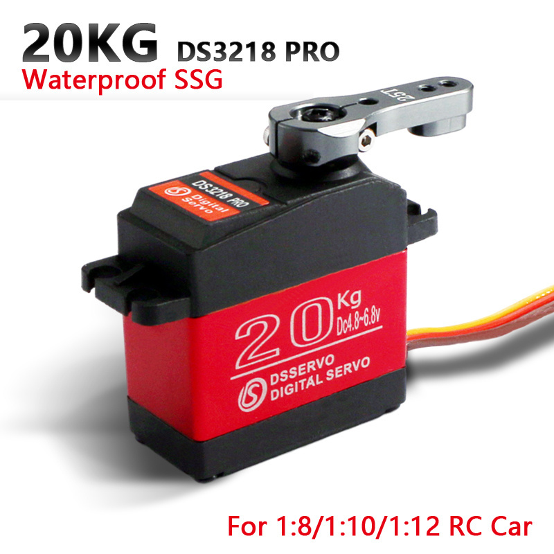 1 X Waterproof servo 20KG 25KG 30 KG and high speed metal gear digital servo baja servo for 1/8 1/10 Scale RC Cars