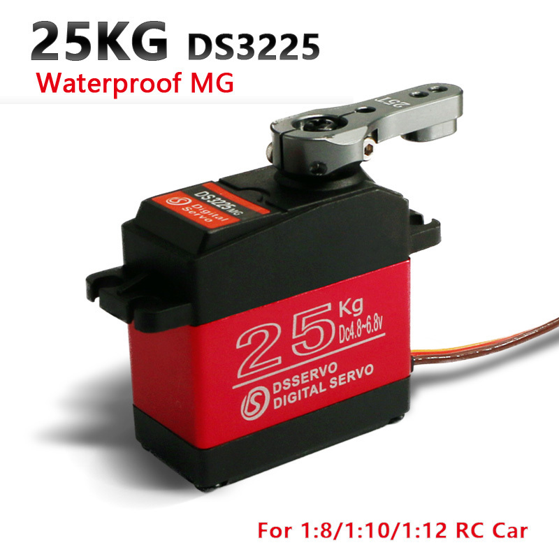 1 X Waterproof servo 20KG 25KG 30 KG and high speed metal gear digital servo baja servo for 1/8 1/10 Scale RC Cars