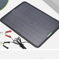 ALL POWERS Solar Panel Car Charger 10W 12V Solar Car Battery Maintainer Charger for Vehicle Boat Motorcycle