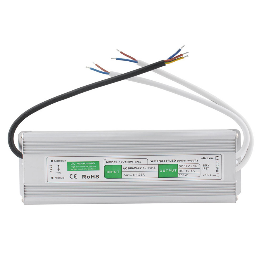 Transformer 110V 220V To 12V 24V Power Supply 20W 30W 50W 80W IP67 Waterproof AC DC 12V 24V Power Supply 12 24 V Volt led Driver