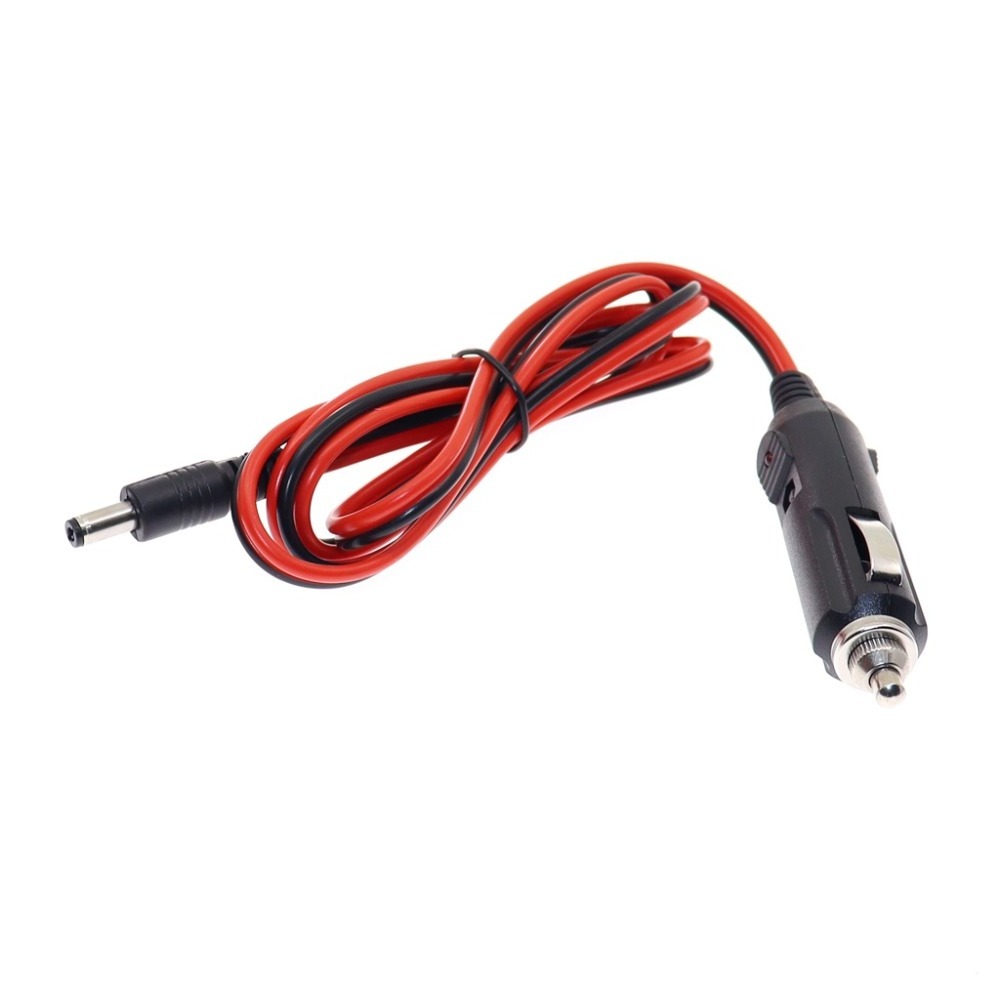 New 12V 5A DC Car Cigarette Lighter Charger With Fuse, Universal Power Adapter DC Plug 5.5x2.1mm Cable 1.2m