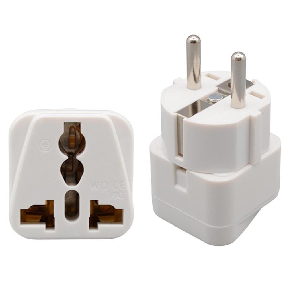 Model YD-9 EU Converter Plug Travel Power Socket Adapter for China France Germany Indonesia Product Size 65*36*36mm White