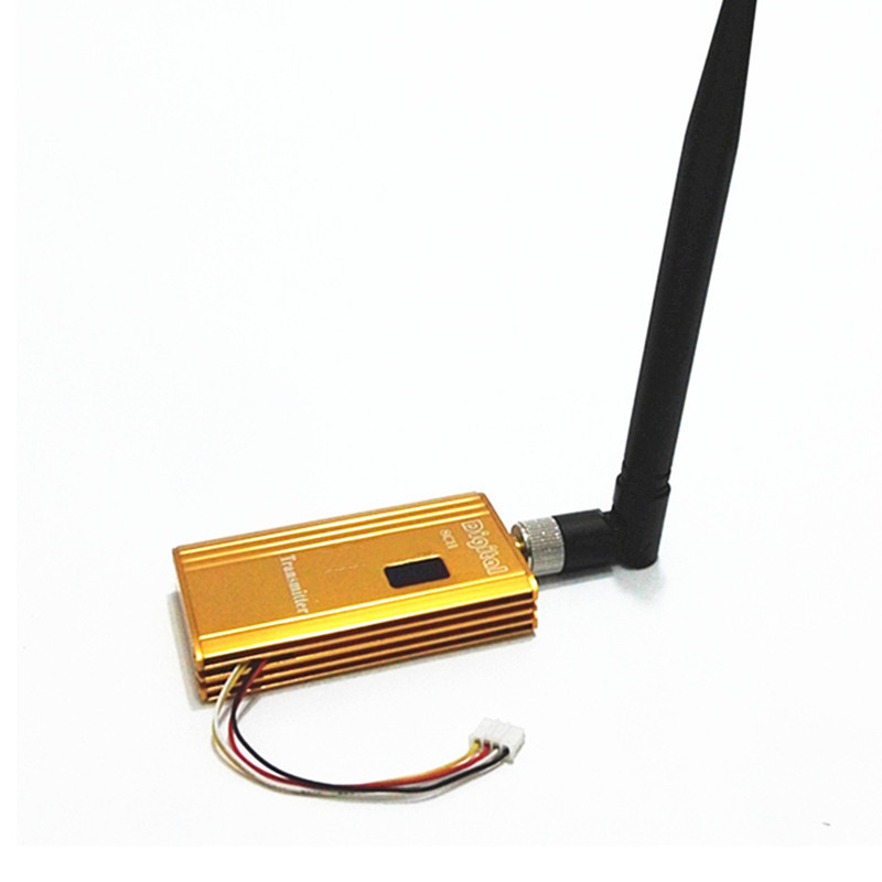 1.2G Hz 2W 2000mW FPV 1-5km Distance Wireless Audio Video CCTV Transmitter Receiver