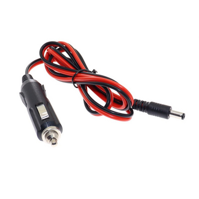 New 12V 5A DC Car Cigarette Lighter Charger With Fuse, Universal Power Adapter DC Plug 5.5x2.1mm Cable 1.2m